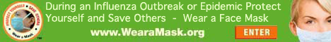 WearaMask.org encourages people to wear a FDA approved face mask during the Swine Flu pandemic.